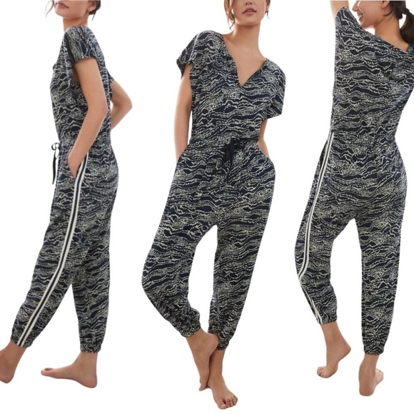 DAILY PRACTICE x ANTHROPOLOGIE Nmu Print Jogger Jumpsuit - Picture 1 of 10